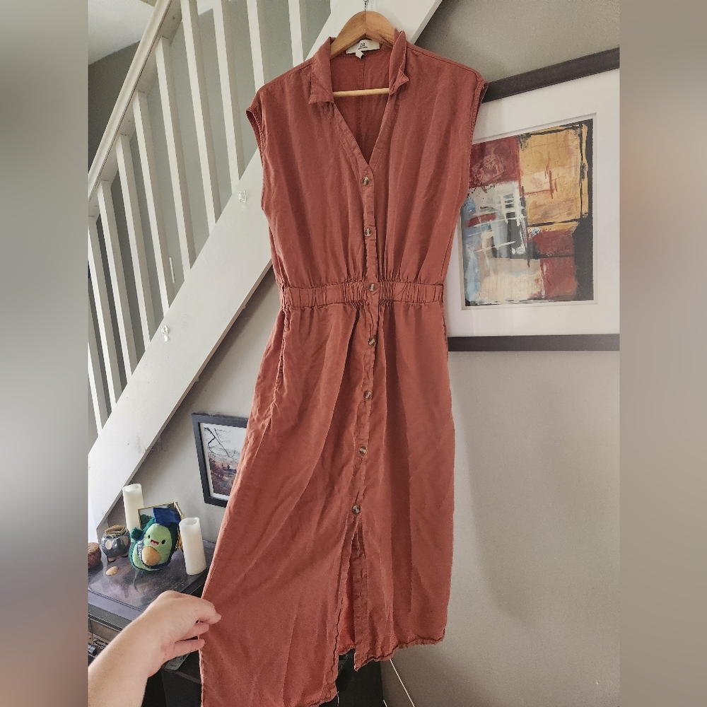 Thread & Supply Rusty Pink dress